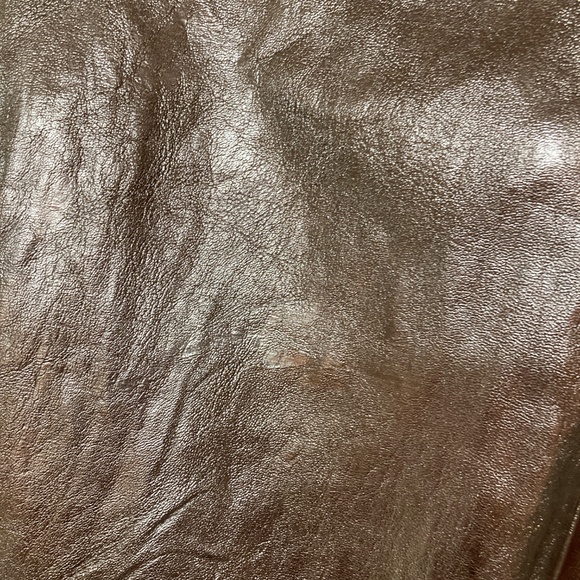 NWT Mango Belted Metallic Silver Pants/Jeans Sz 2 - Picture 3 of 4